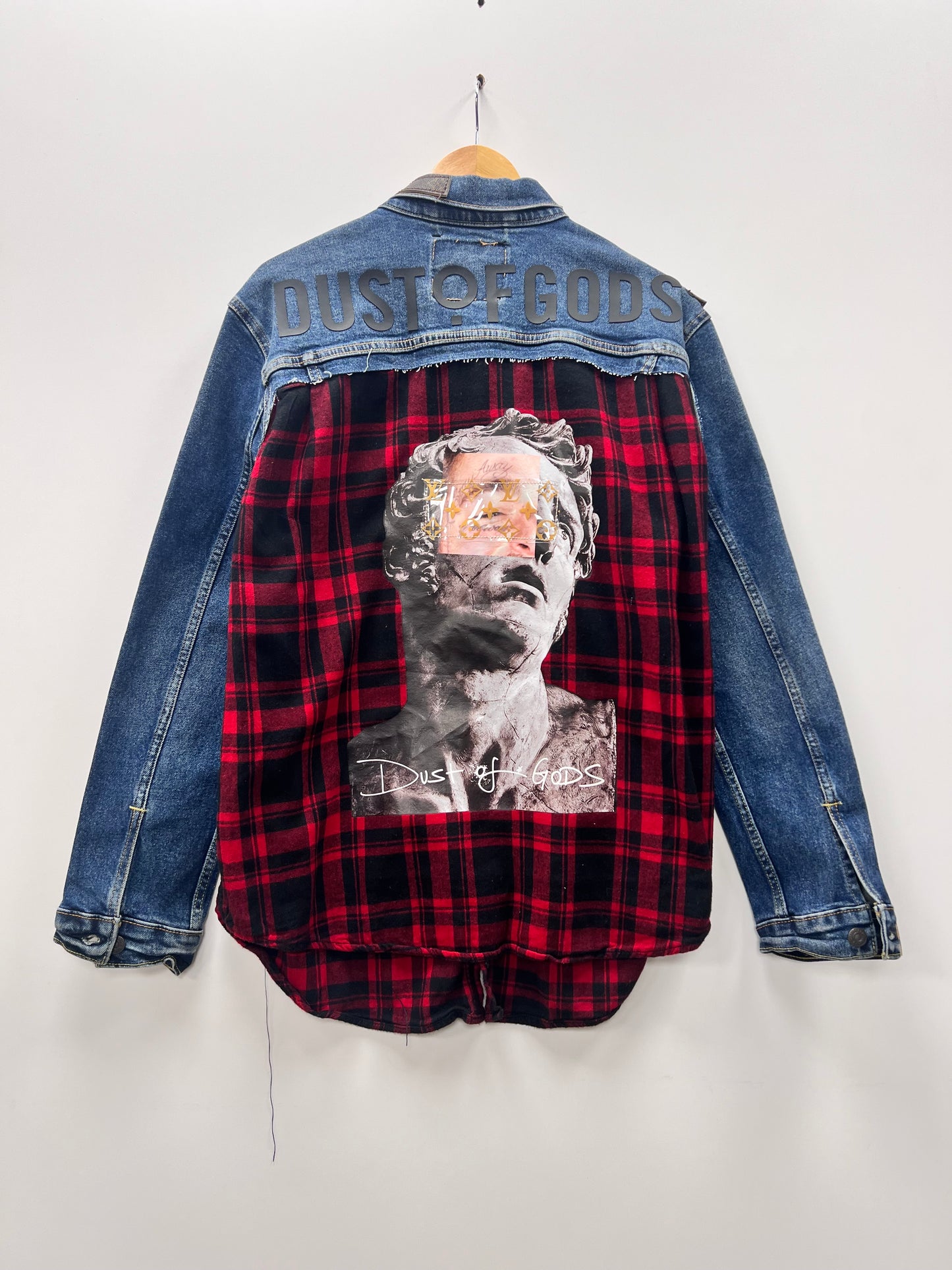 The 'Classic' Deconstructed Flannel & Denim Jacket