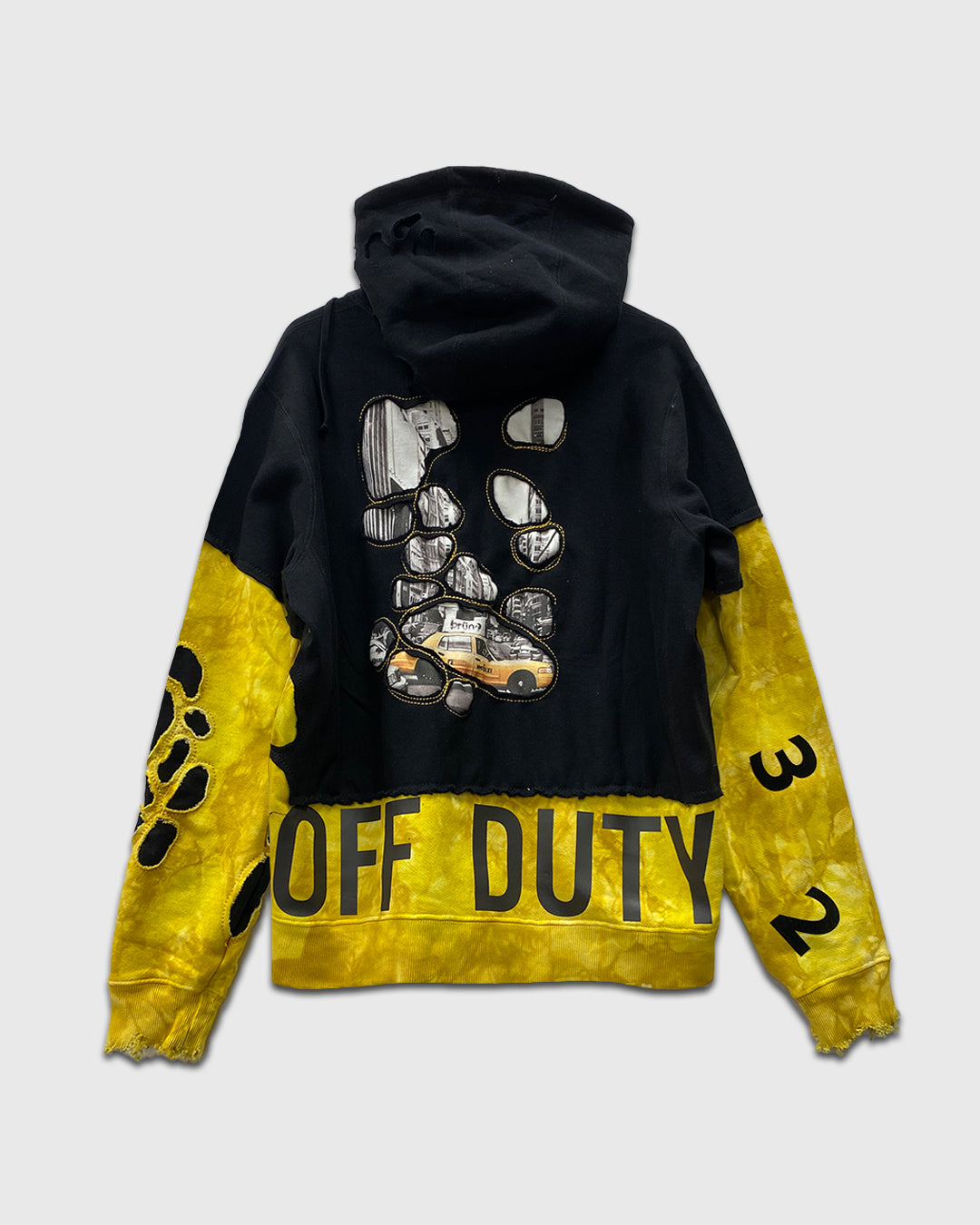 Off Duty Yellow + Black Taxi Hoodie