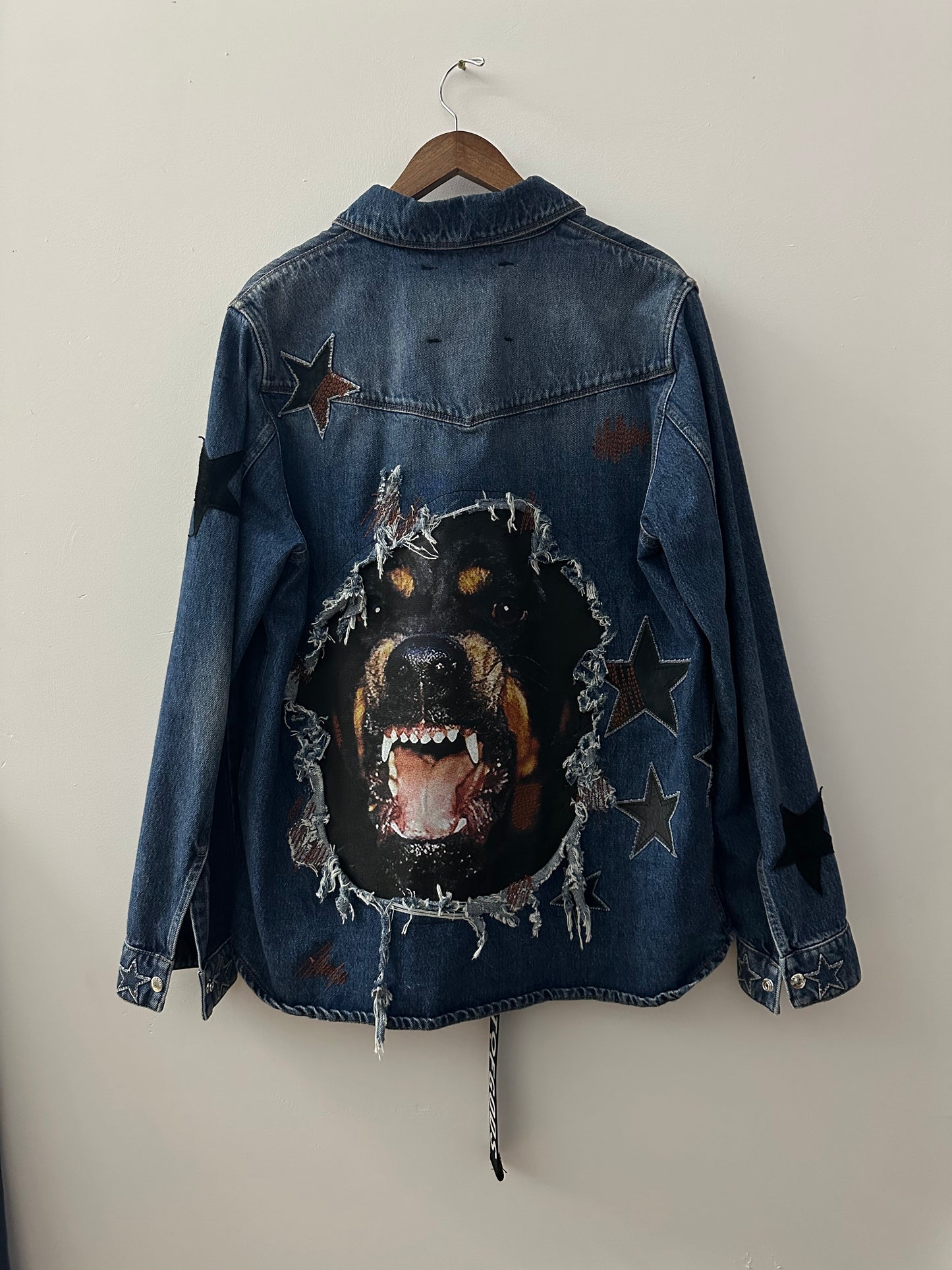 DOG Denim Givenchy Shirt Jacket with Stars