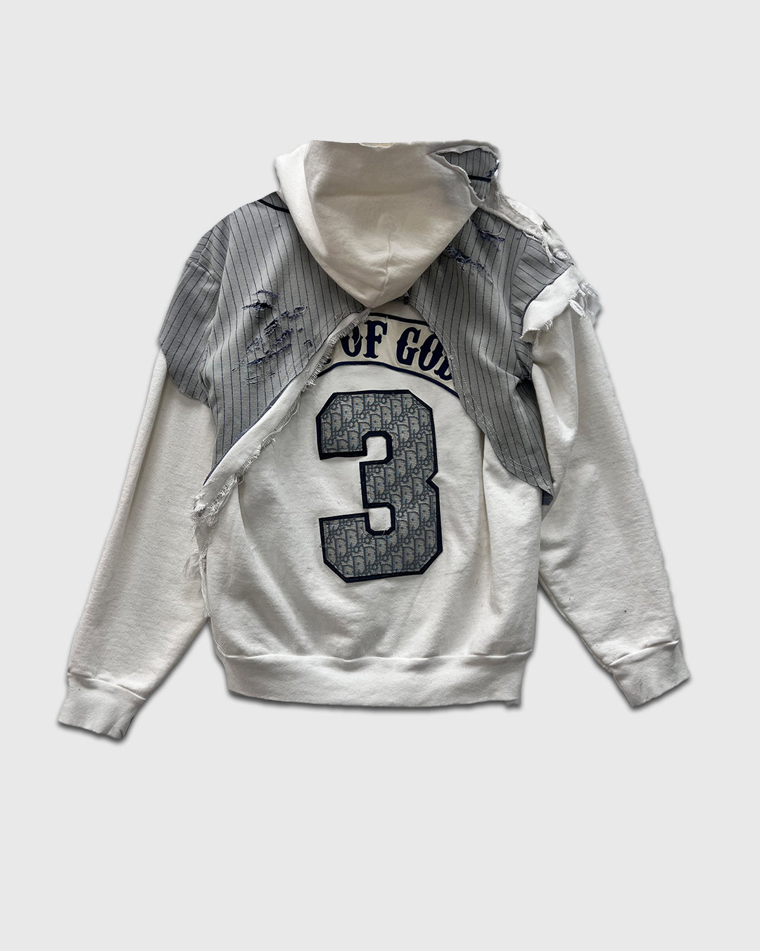 Reworked Dior Baseball Jersey Hoodie