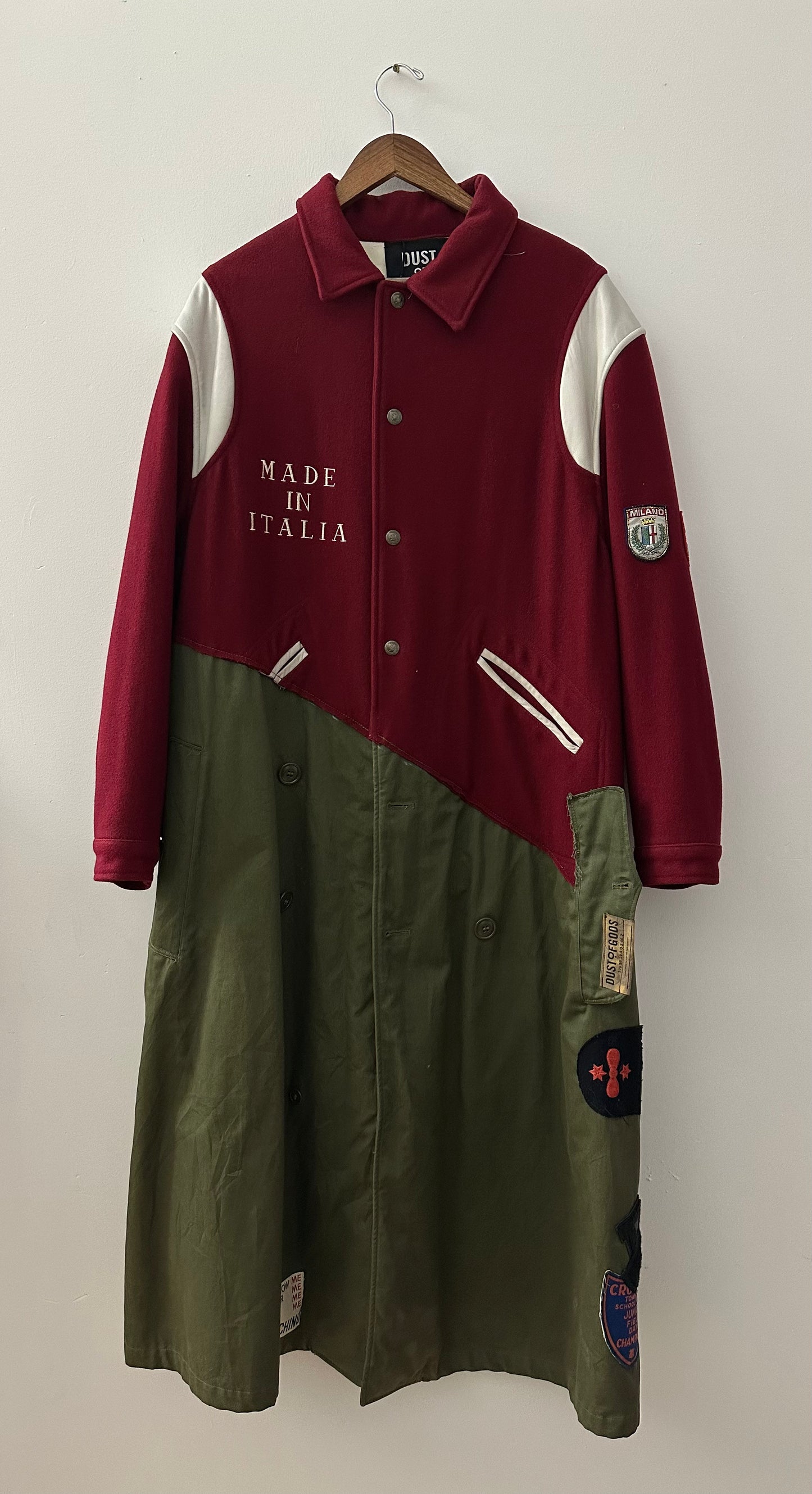 Reworked Extended Moschino Varsity Jacket