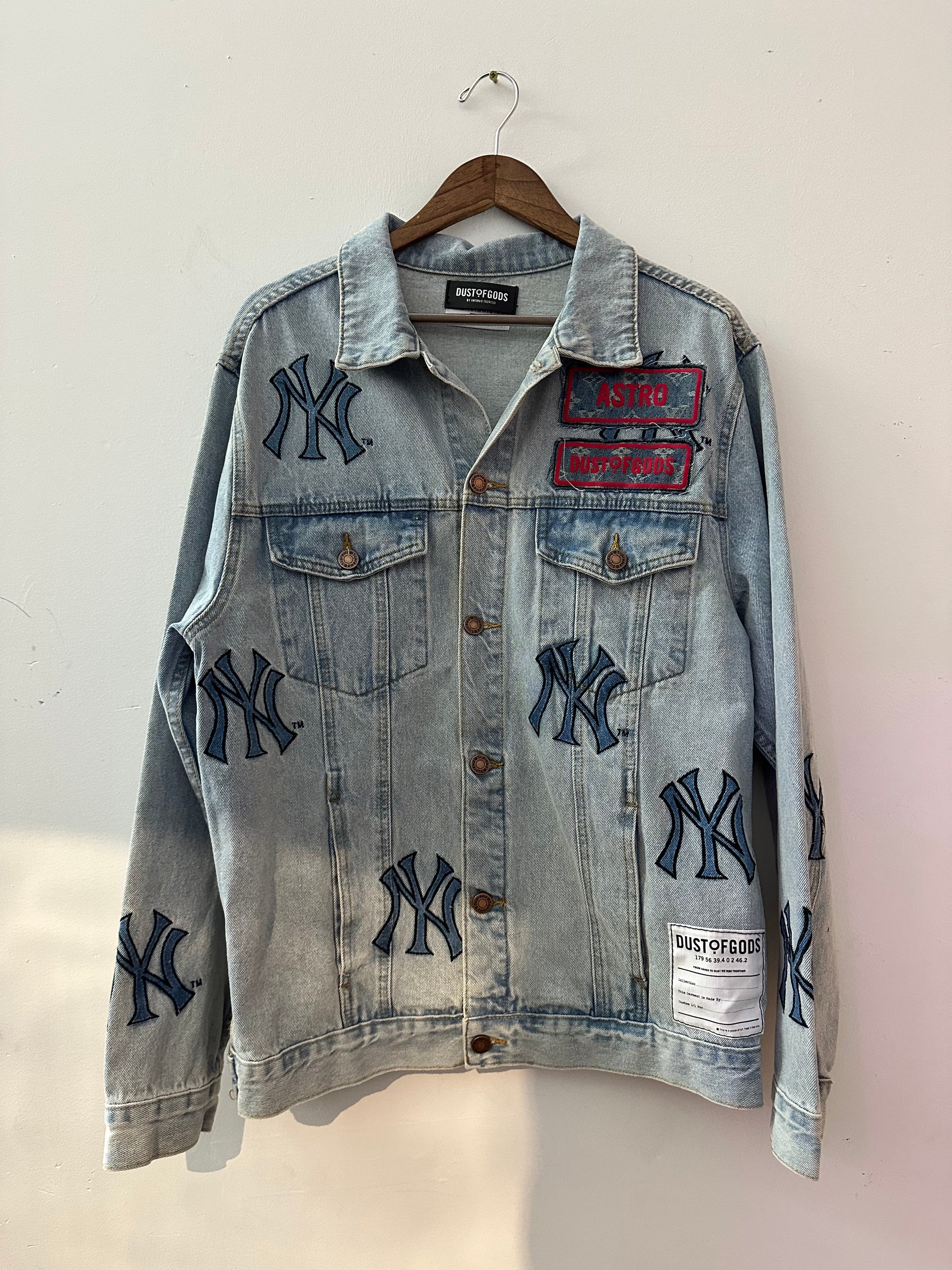 Yankees Supreme Astro Boots Denim Reworked Jacket Dust of Gods