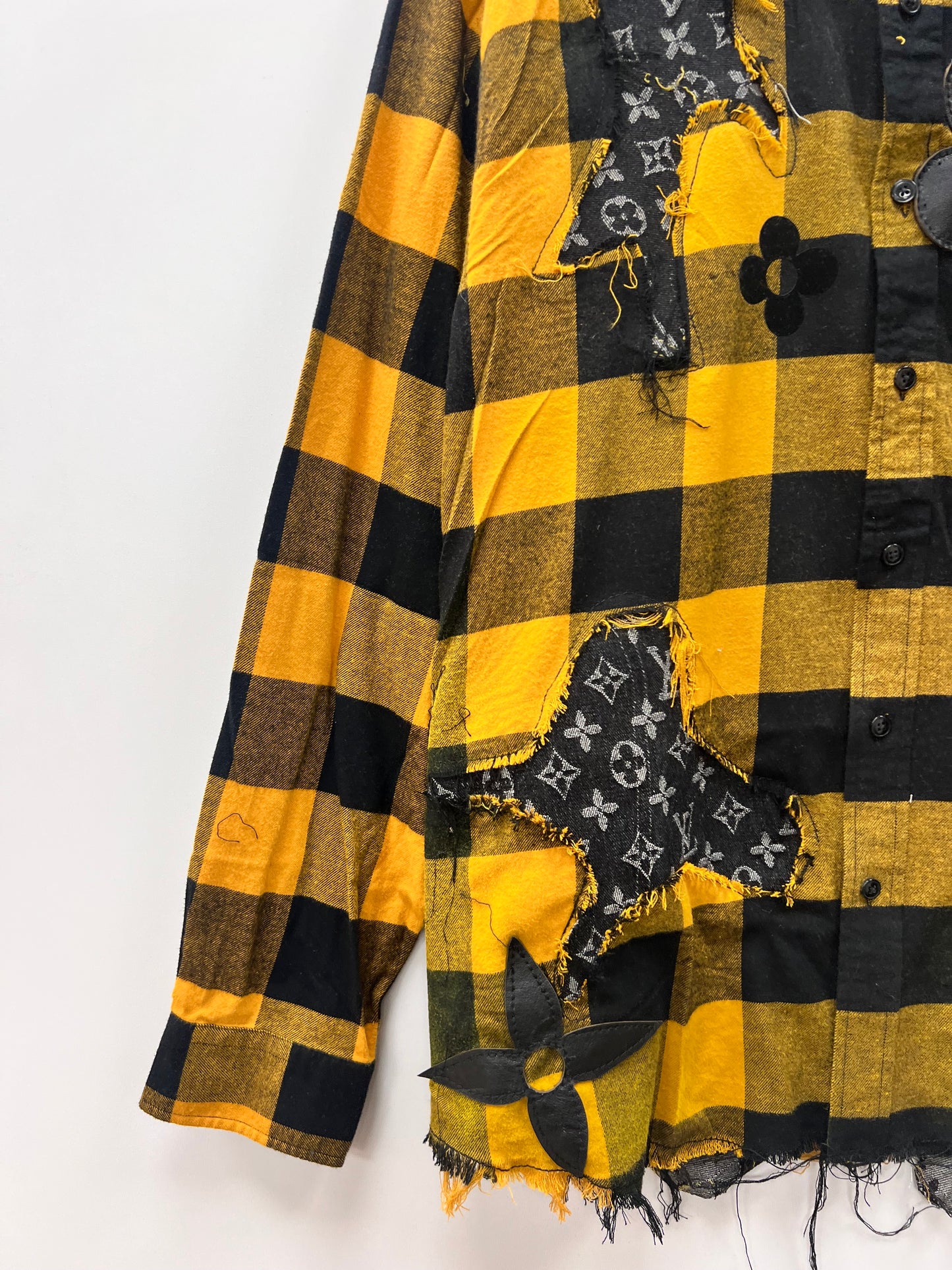 This Is Not LV Marilyn Yellow Flannel Shirt