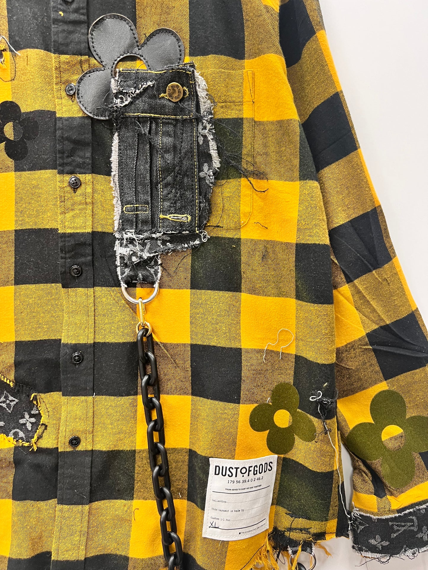 This Is Not LV Marilyn Yellow Flannel Shirt