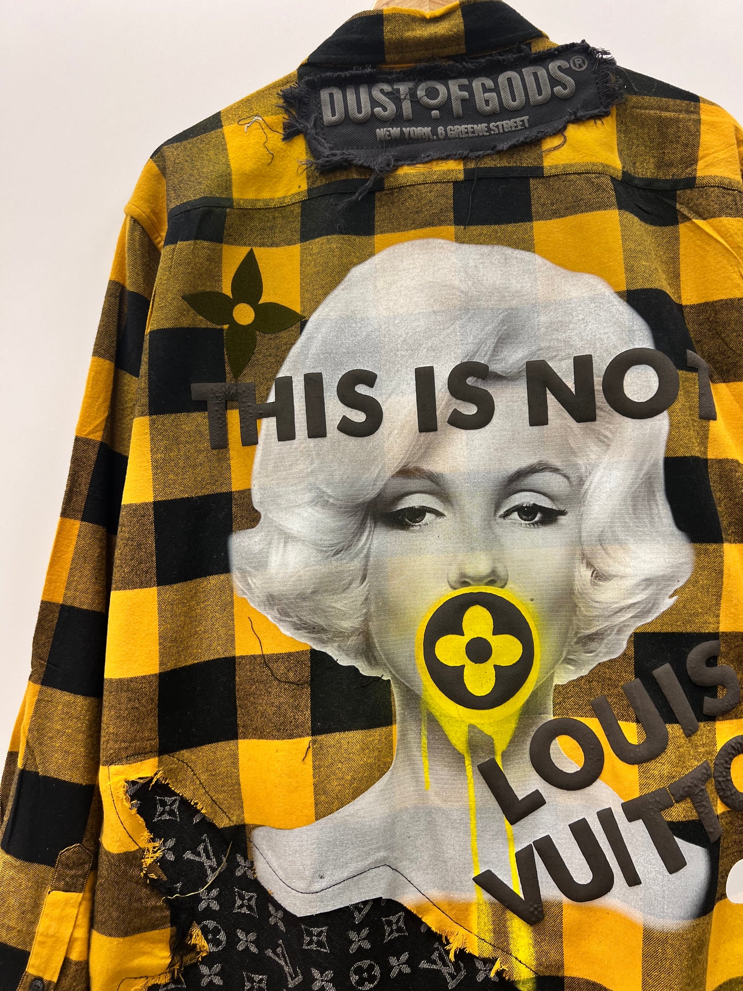 This Is Not LV Marilyn Yellow Flannel Shirt