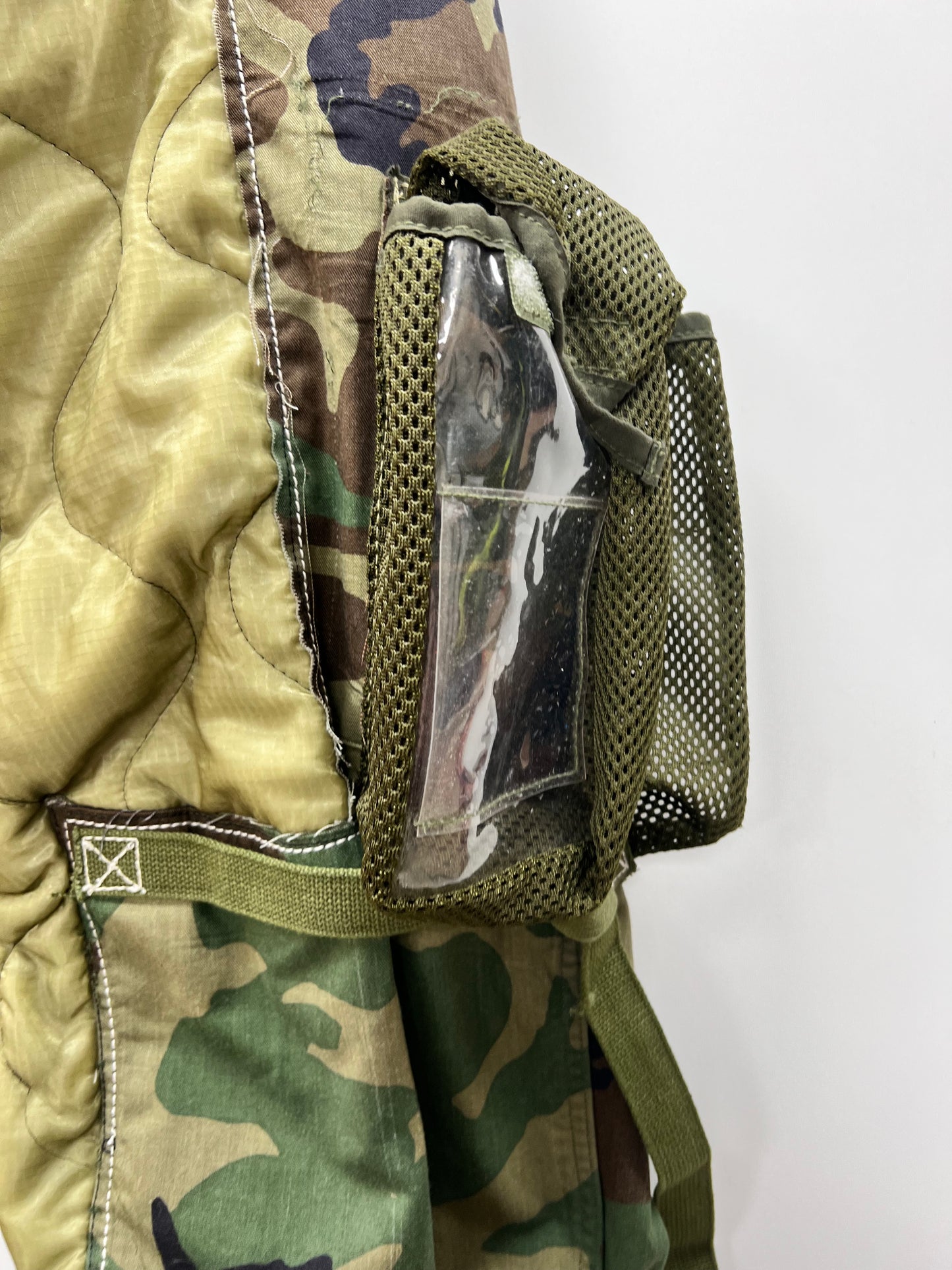 NYFW 22 Look 14 - Reconstructed Military Liner Pants