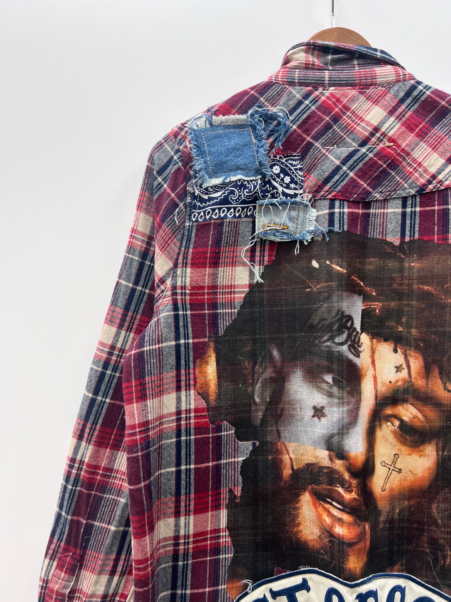 God's Favorite Reconstructed Flannel Shirt