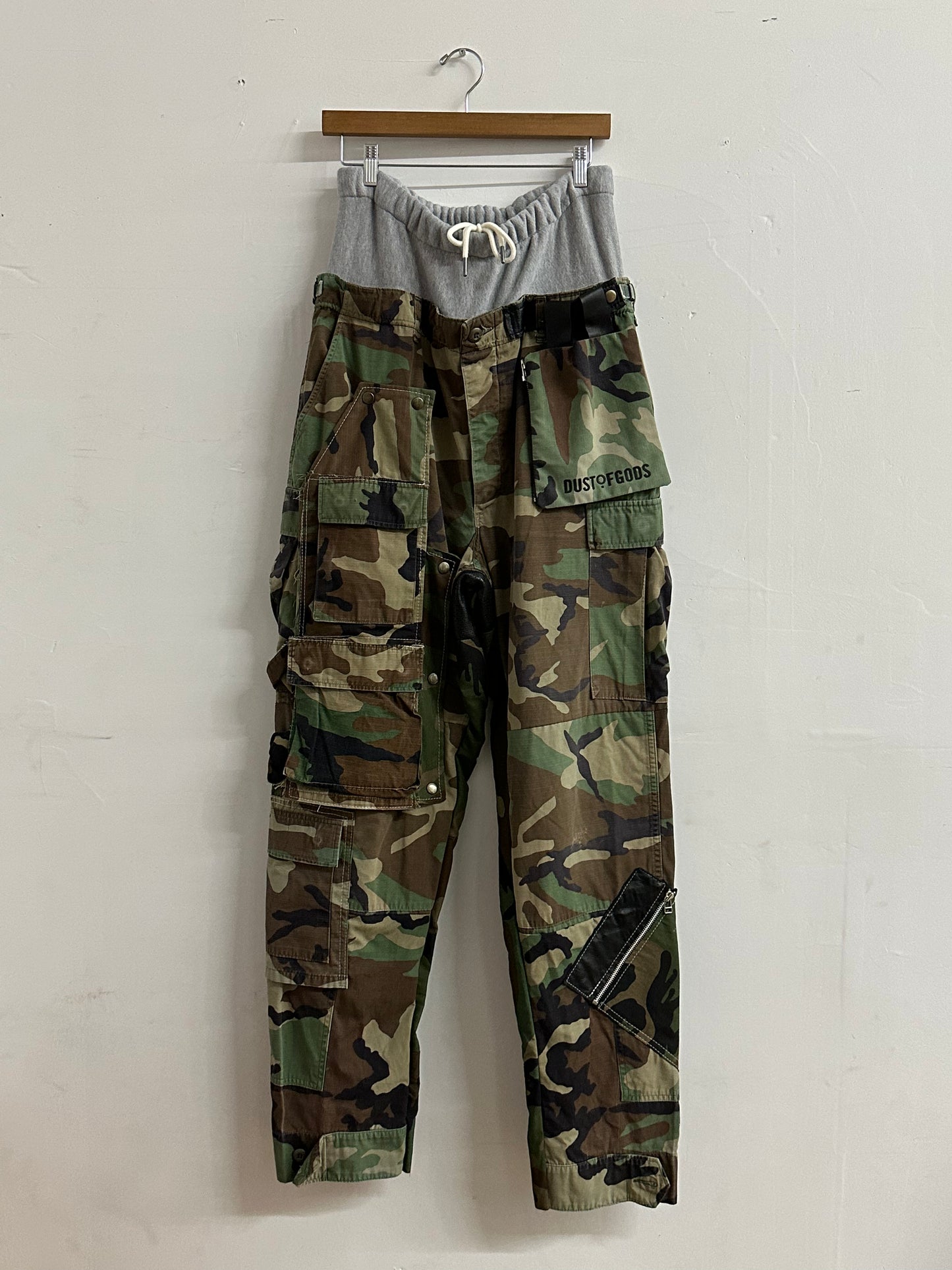 NYFW 22 Look 17 - Original Dusted Military Camo Pants with Grey Waistband