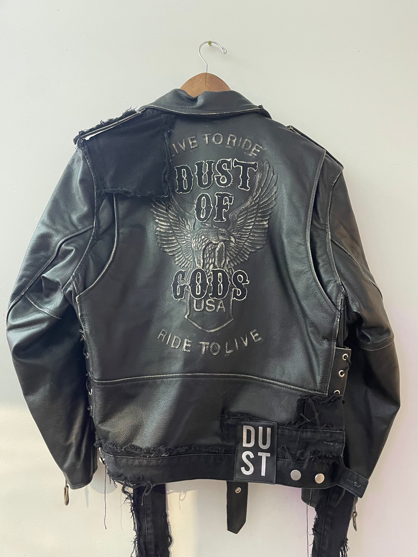 “Live to Ride” Black Leather Jacket