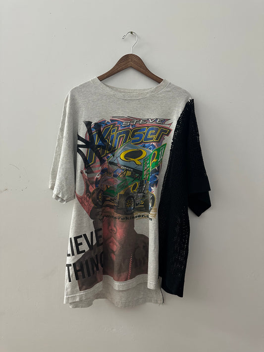 Gray NASCAR X Biggie Mesh Tee