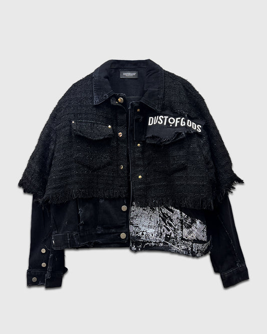 NY or Nowhere Tweed x Black Denim Jacket