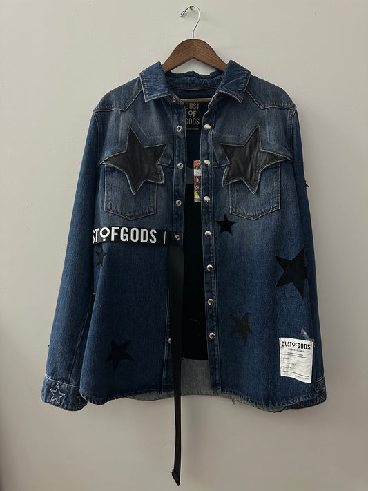 DOG Denim Givenchy Shirt Jacket with Stars