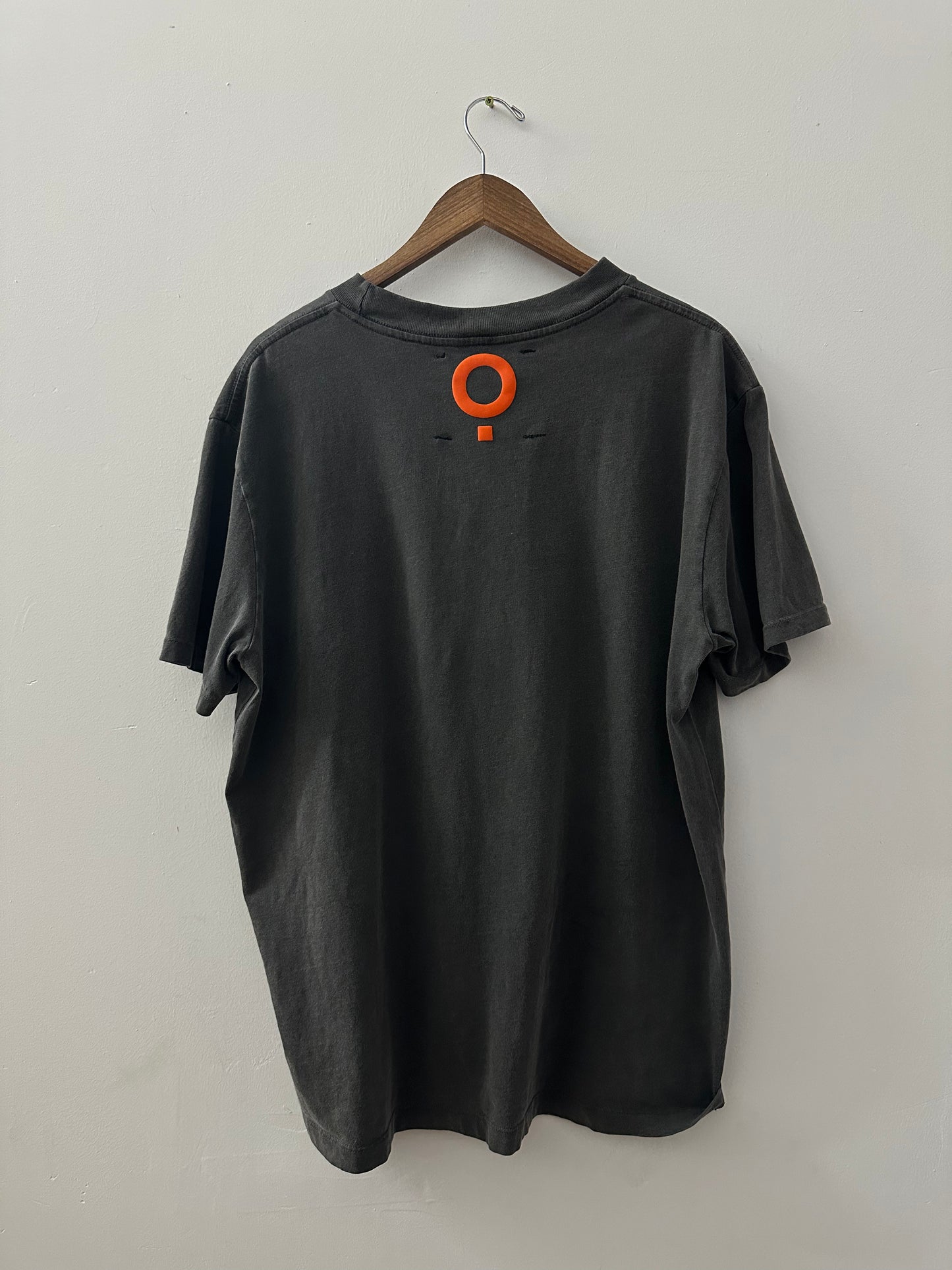 Staple DOG T-Shirt Charcoal with Orange Writing