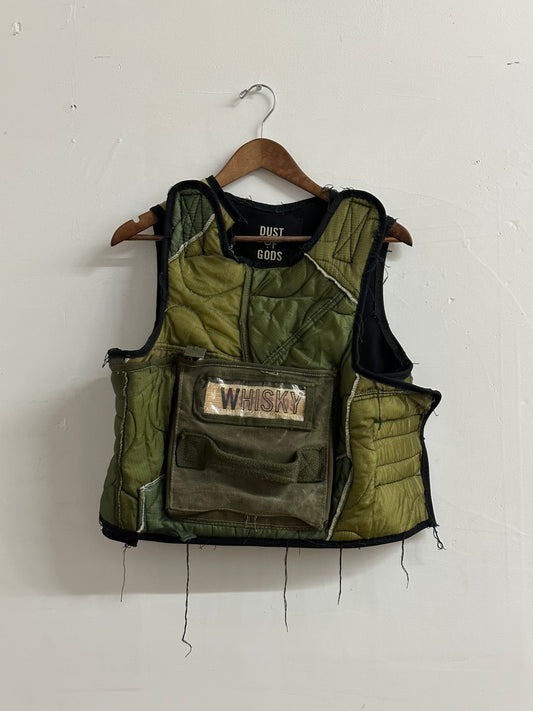 NYFW 22 Look 16 - Military Liner Patchwork Tactical Vest