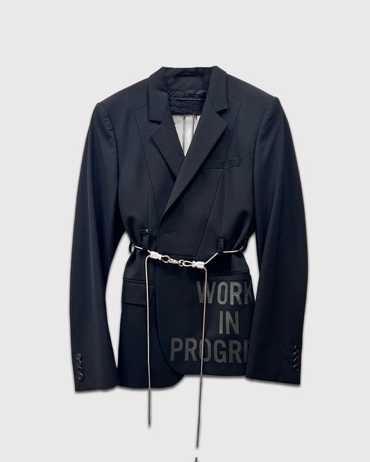 Work In Progress Cut-Out Deconstructed Blazer