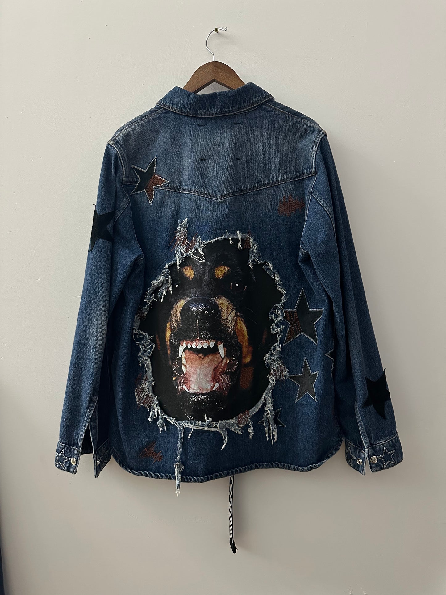 DOG Denim Givenchy Shirt Jacket with Stars