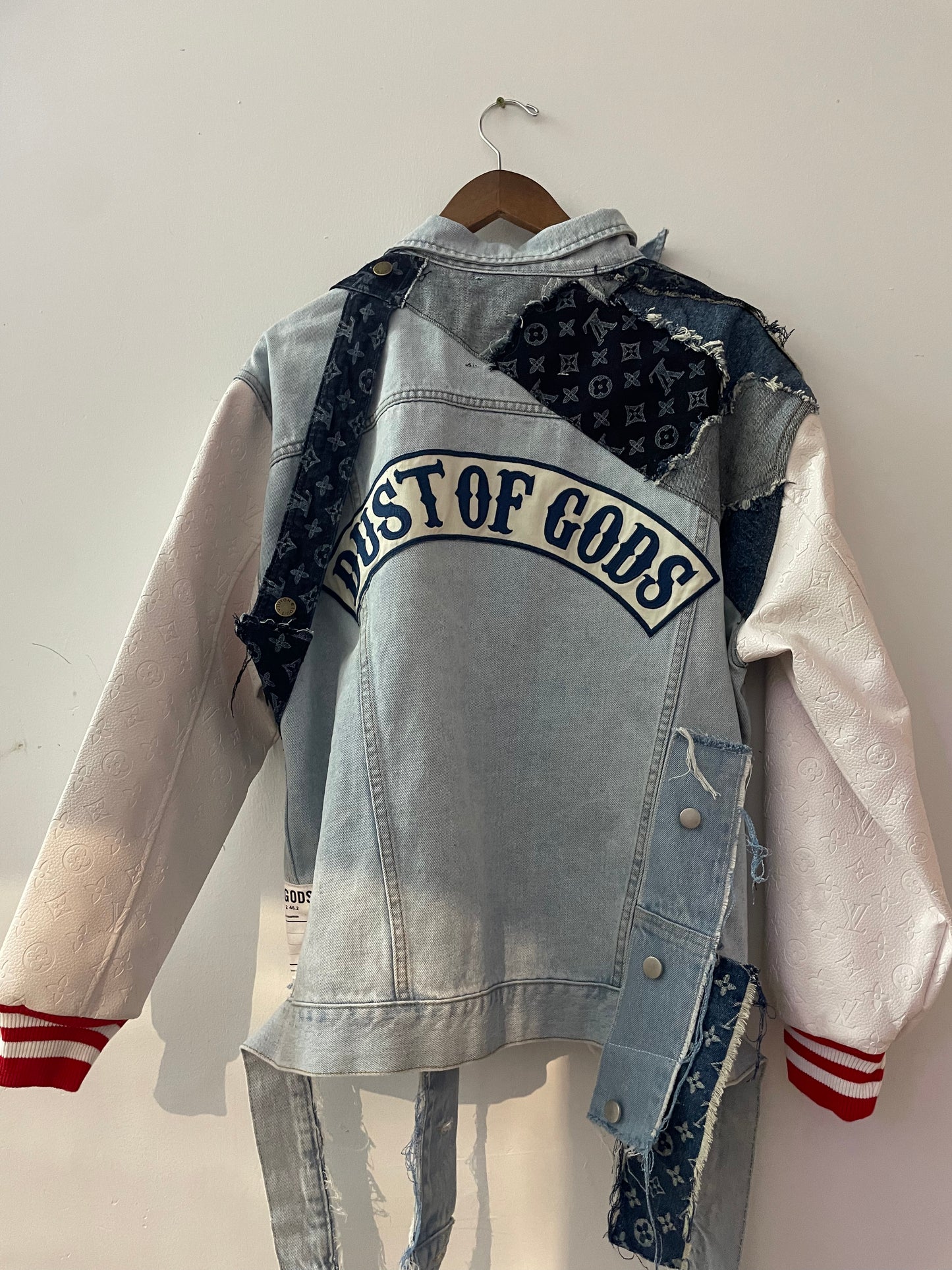 LV Leather- Denim Split Jacket