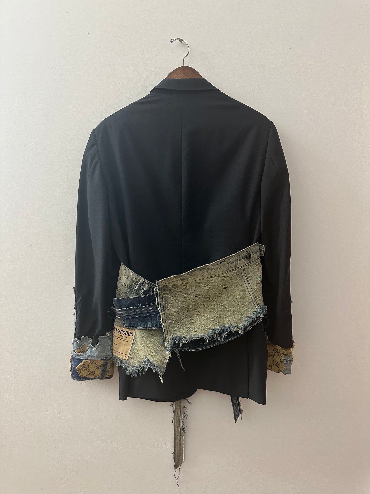 1 of 1 Deconstructed Gucci Blazer with Waistband