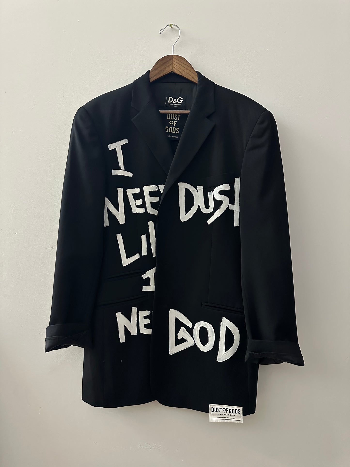 I Need Dust Like I Need God Black Blazer