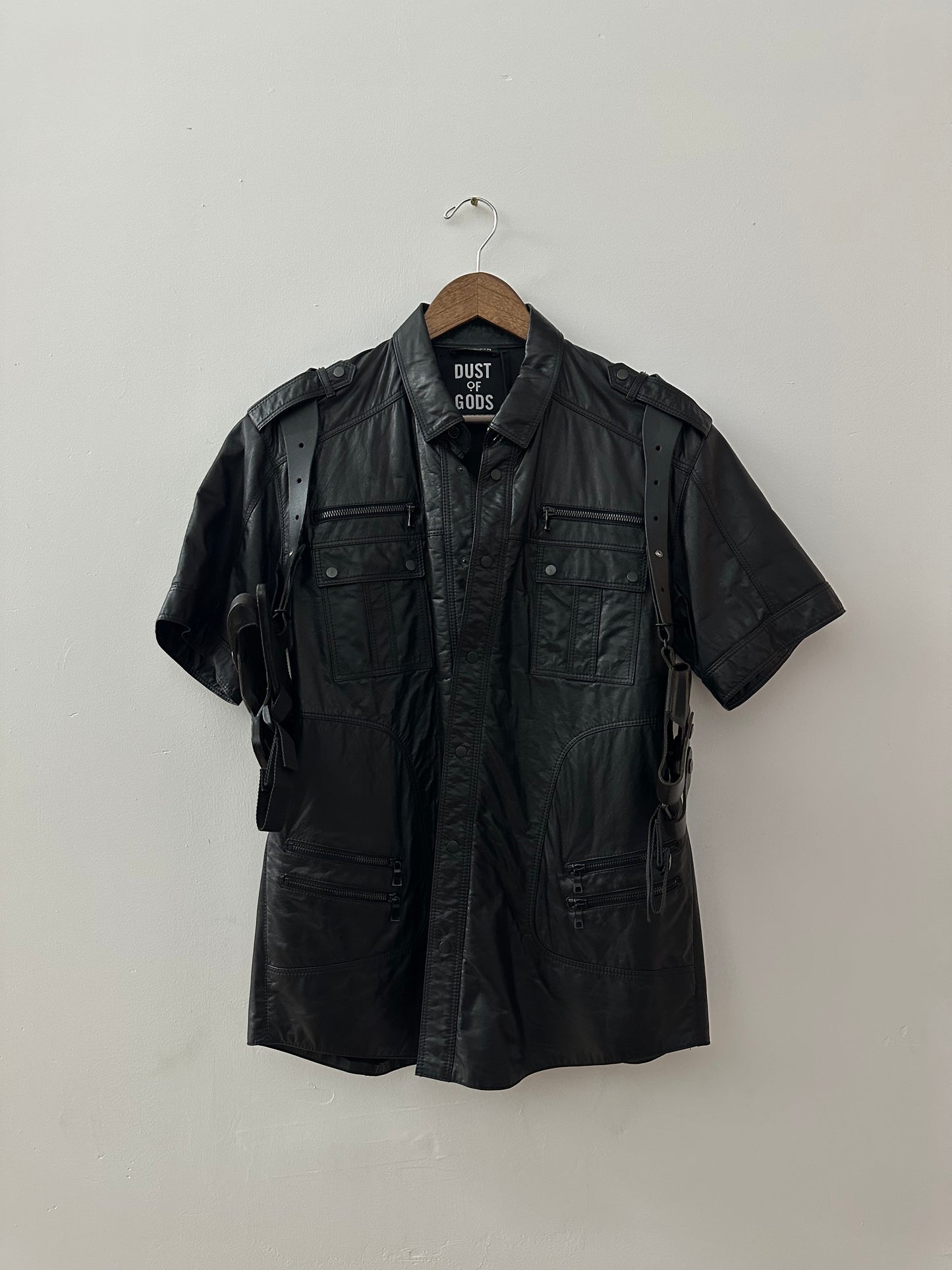 Elevated Balmain Leather Shirt