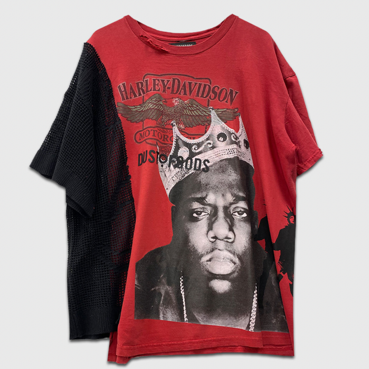 Harley Davidson X Biggie Red Mesh Tee