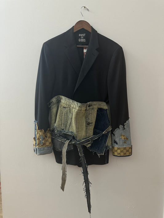 1 of 1 Deconstructed Gucci Blazer with Waistband