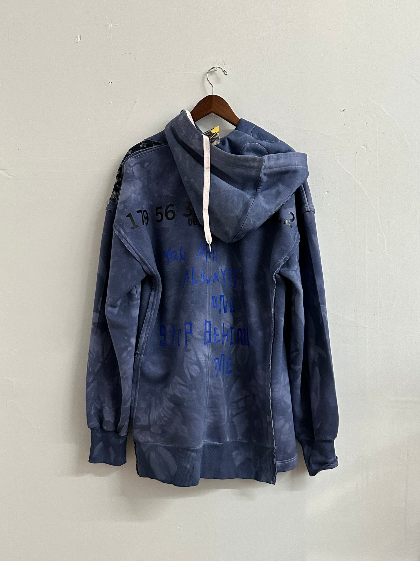 Tie-Dyed Blue 'This is Not Louis' Hoodie